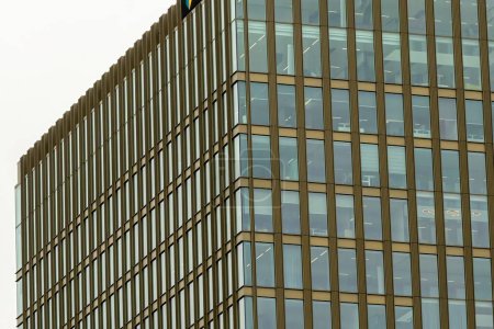 Partial view of the ultra-modern Dutch office towers