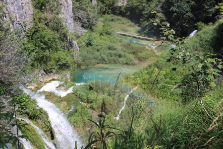 paysage dans les lacs de Plitvice Croatie