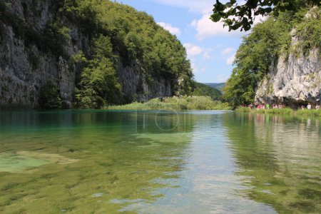 paisaje en los lagos de Plitvice Croacia