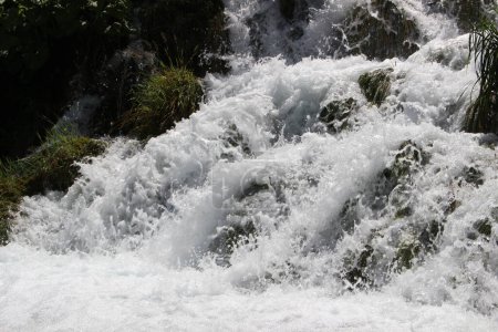 waterfall in Plitvice lakes Croatia