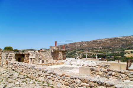 the archaeological site of Knossus on the the island of Crete (Greece)