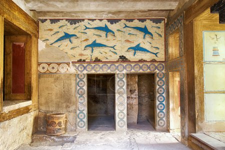 le site archéologique de Knossus sur l'île de Crète (Grèce))