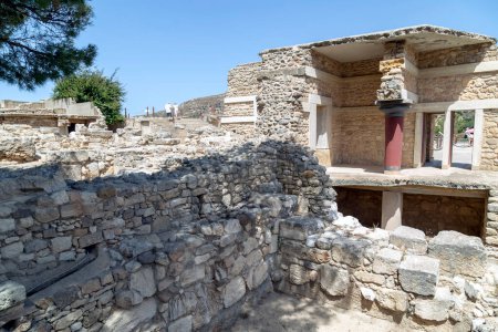 the archaeological site of Knossus on the the island of Crete (Greece)