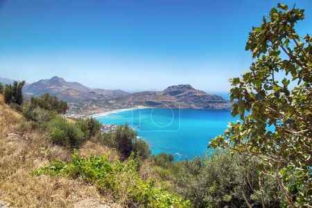 Blick auf die Bucht von Plakias auf Kreta, Griechenland
