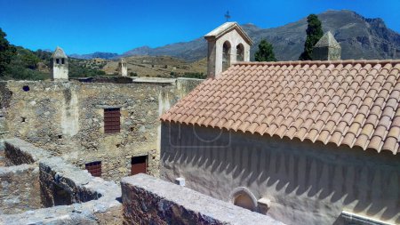 Kato Moni Preveli, el monasterio preveli inferior en la isla de Creta (Grecia)