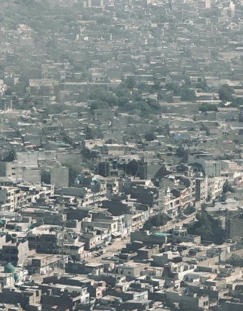 Luftaufnahme der Stadt innerhalb Pakistans