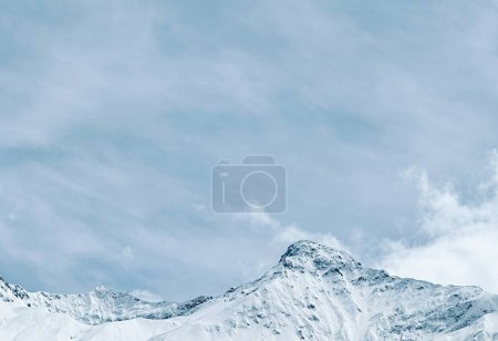 snowy mountain top with cloudy sky, Khyber Pakhtunkhwa, Pakistan