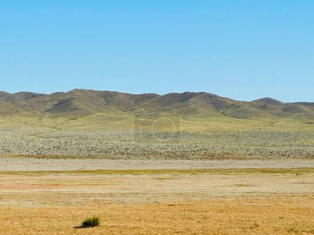 paysage de steppe en été, Tov, Mongolie