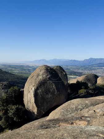 beautiful granite boulder, Paarl Mountain, Western Cape, South Africa