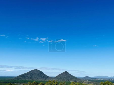 Belle journée, Glass House Mountains, Stradbroke Island, Queensland, Australie