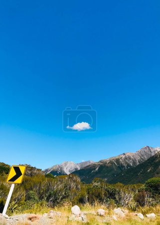 road in the mountains, Arthurs Pass, Southern Alps, New Zealand