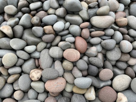 Foto de Piedras fondo, textura y fondo, Waitara Beach, Taranaki, Nueva Zelanda - Imagen libre de derechos