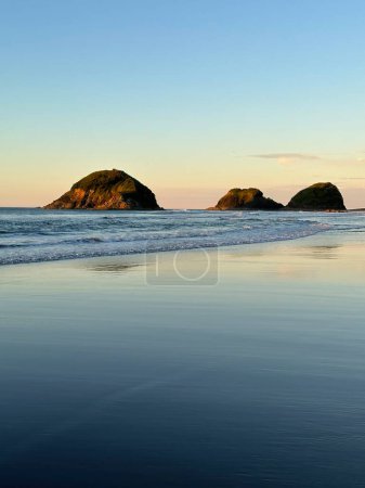 Foto de Hermosa vista del mar, Back Beach, Nueva Plymouth, Taranaki, Nueva Zelanda - Imagen libre de derechos