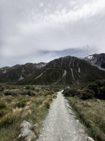 hermoso paisaje en las montañas, Parque Nacional Mt Cook, Isla Sur, Nueva Zelanda