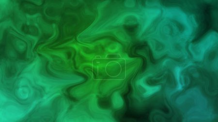 Téléchargez les photos : Glow green color abstract wave liquid background illustration. - en image libre de droit