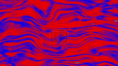 Téléchargez les photos : Onde de couleur rouge et bleue fond d'illustration isolé brillant liquide. - en image libre de droit