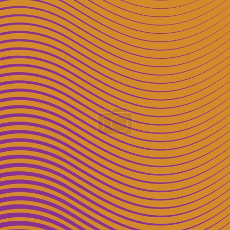 abstraktes Wellenmuster-Design auf Gradienten-Hintergrund