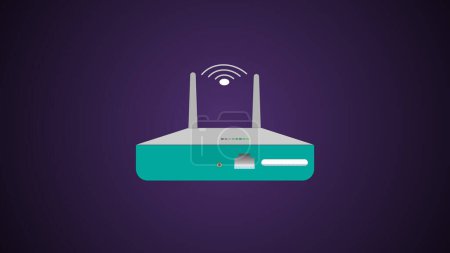 Photo for Wireless networking system Wi-Fi Reuters icon abstract design illustration background. - Royalty Free Image