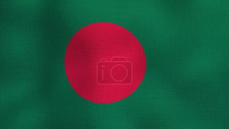 The flag of bd bangladesh. Realistic national flag realistic waving in the wind.