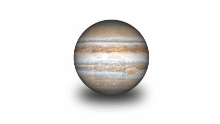 3D Jupiter planet isolated on white background. Vd_1264
