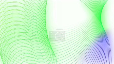 3d colorful geometric wavy line abstract background isolated on white.