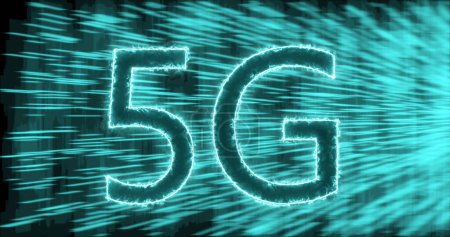 Abstract 5G High speed band with concept.