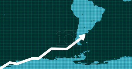 growing arrow graph with grid line background. showing 3d arrow growth. Business success bar chart. arrow growth business concept over 4k resolution.