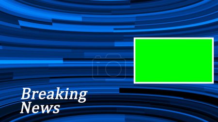 Breaking news popular techy background with green screen. news background 4k.