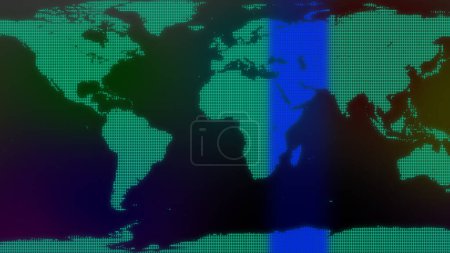 Téléchargez les photos : Modern techy background with earth map for presentation. news background 4k - en image libre de droit