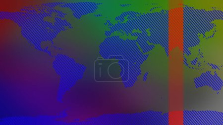 Modern techy background with earth map for presentation. news background 4k