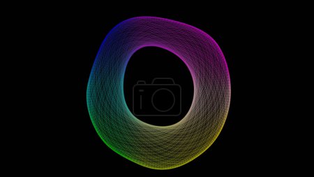 Abstract circular shape geometric line.