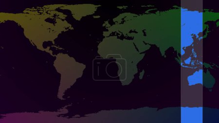World map with grid line. Grid line world map news background.