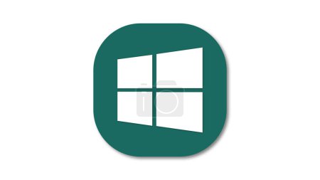 Ein grünes quadratisches Symbol mit abgerundeten Ecken mit einem weißen Windows-Logo in der Mitte.