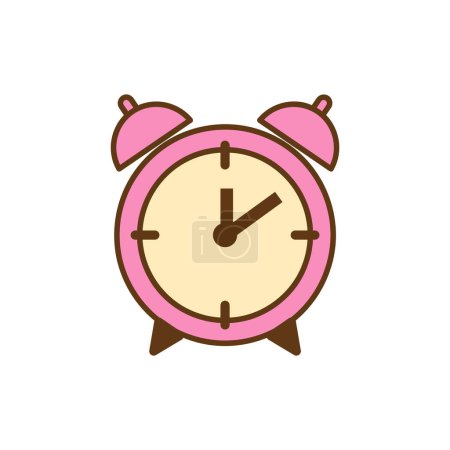 Illustration for Alarm clockcartoon icon school instrument element student concept isolated vector illustration - Royalty Free Image