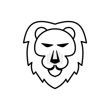 Illustration for Leo zodiac sign logo icon isolated horoscope symbol vector illustration - Royalty Free Image
