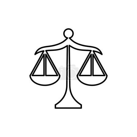 Ilustración de Libra signo del zodiaco icono del logotipo horóscopo aislado símbolo vector ilustración - Imagen libre de derechos