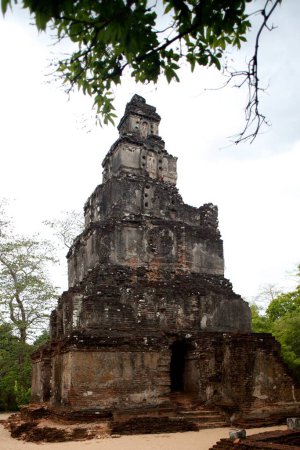 Structure en ruines, Patrimoine mondial, ancienne ville de Polonnaruwa, Sri Lanka