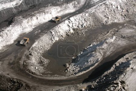 Foto de Panorámica de la mina de carbón en Jharkhand, India - Imagen libre de derechos