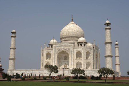 Photo for Taj Mahal Seventh Wonders of World , Agra , Uttar Pradesh , India UNESCO World Heritage Site - Royalty Free Image