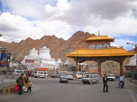 Photo for Town, Leh, Ladakh, Jammu and Kashmir, India - Royalty Free Image