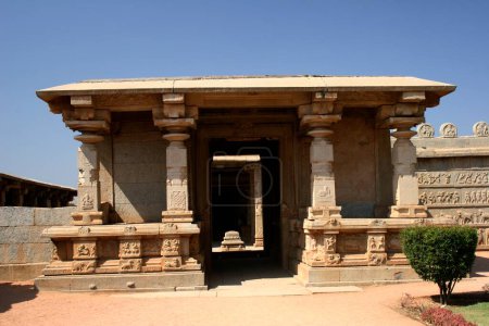 Foto de Templo Hajara Rama, ruinas Hampi Vijayanagar, Karnataka, India - Imagen libre de derechos
