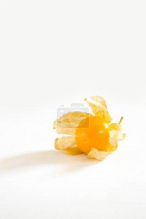 Foto de Frutas, Rasbhari frambuesa con hojas sobre fondo blanco - Imagen libre de derechos