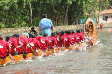 Photo for Boat race on punnamada lake , Alleppey , Alappuzha , Kerala , India - Royalty Free Image