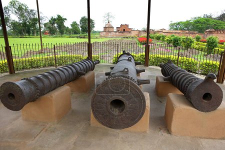 Photo for Old canons at the entrance of Talatal Ghar , Sivsagar , Assam , India - Royalty Free Image