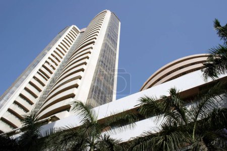 Bombay Stock Exchange building , Bombay Mumbai , Maharashtra , India