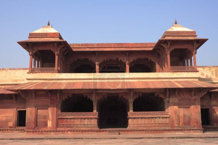 Foto de Jodh Bais palacio en Fatehpur Sikri construido durante la segunda mitad del siglo 16, Agra, Uttar Pradesh, India Patrimonio de la Humanidad por la UNESCO - Imagen libre de derechos