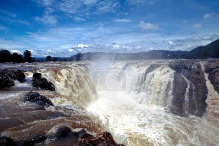 Hogenakkal falls and river cauvery kaveri , Tamil Nadu , India
