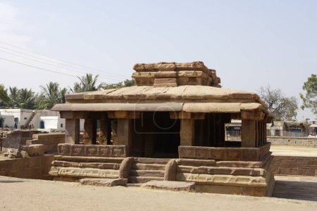 Photo for Gaudar temple , Aihole , early western Chalukya , 450 A.D._750 A.D. , District Bagalkot , Karnataka , India - Royalty Free Image