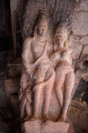 Photo for Badami , Chalukya , Cave 3 , 575 A.D. _ 585 A.D. , Dedicated To Vishnu , UNESCO World Heritage Site , Bagalkot , Karnataka , India - Royalty Free Image
