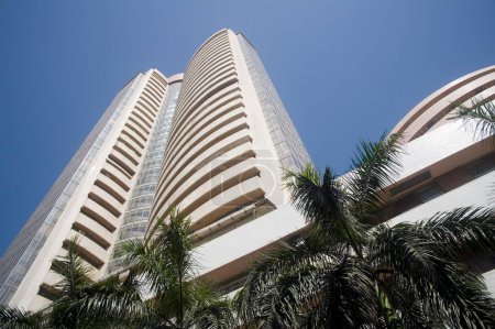 Bombay Stock exchange building , share market , Mumbai Bombay , Maharashtra , India